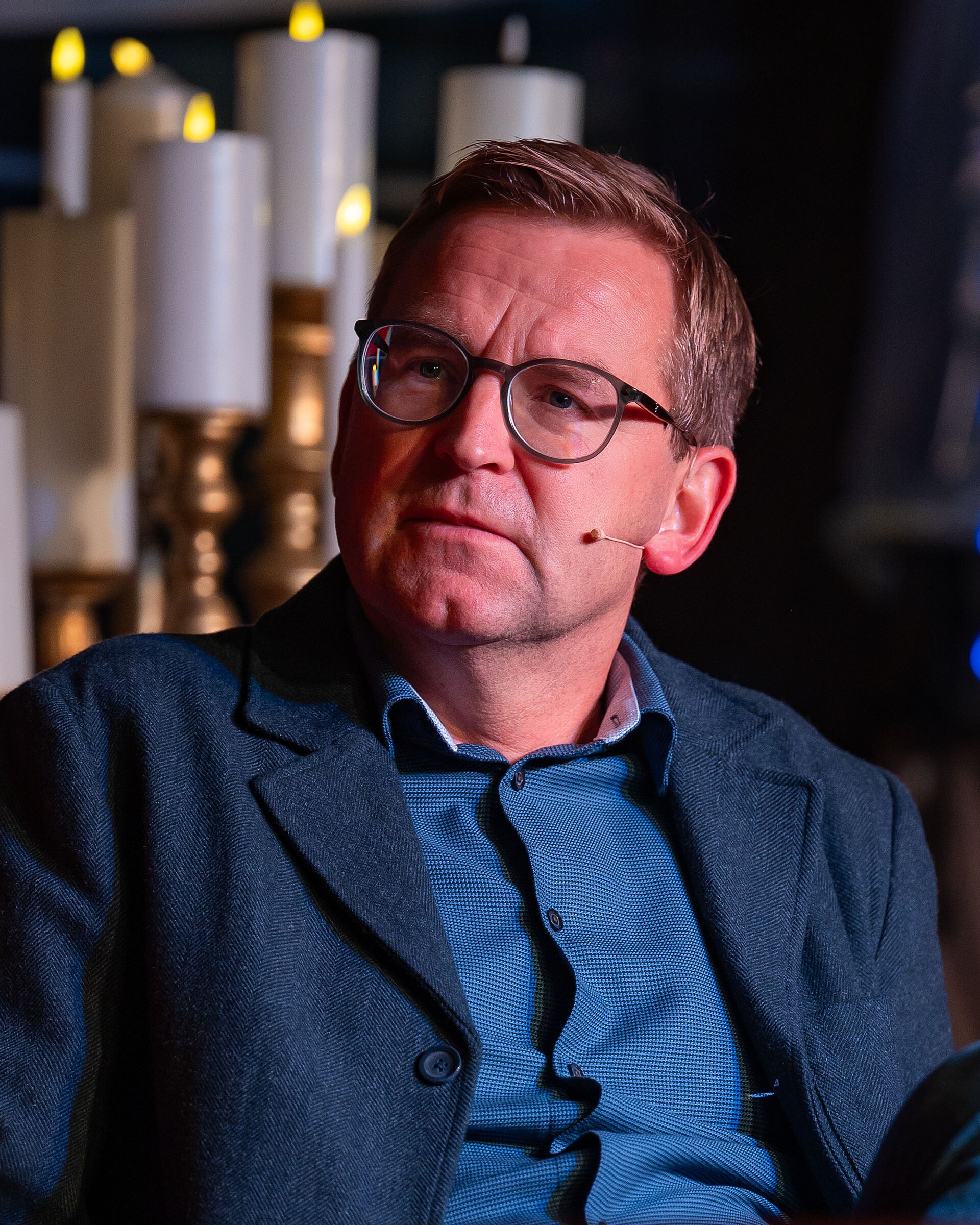 Øystein Milli at the True Crime festival in Arendal, Norway, 2025