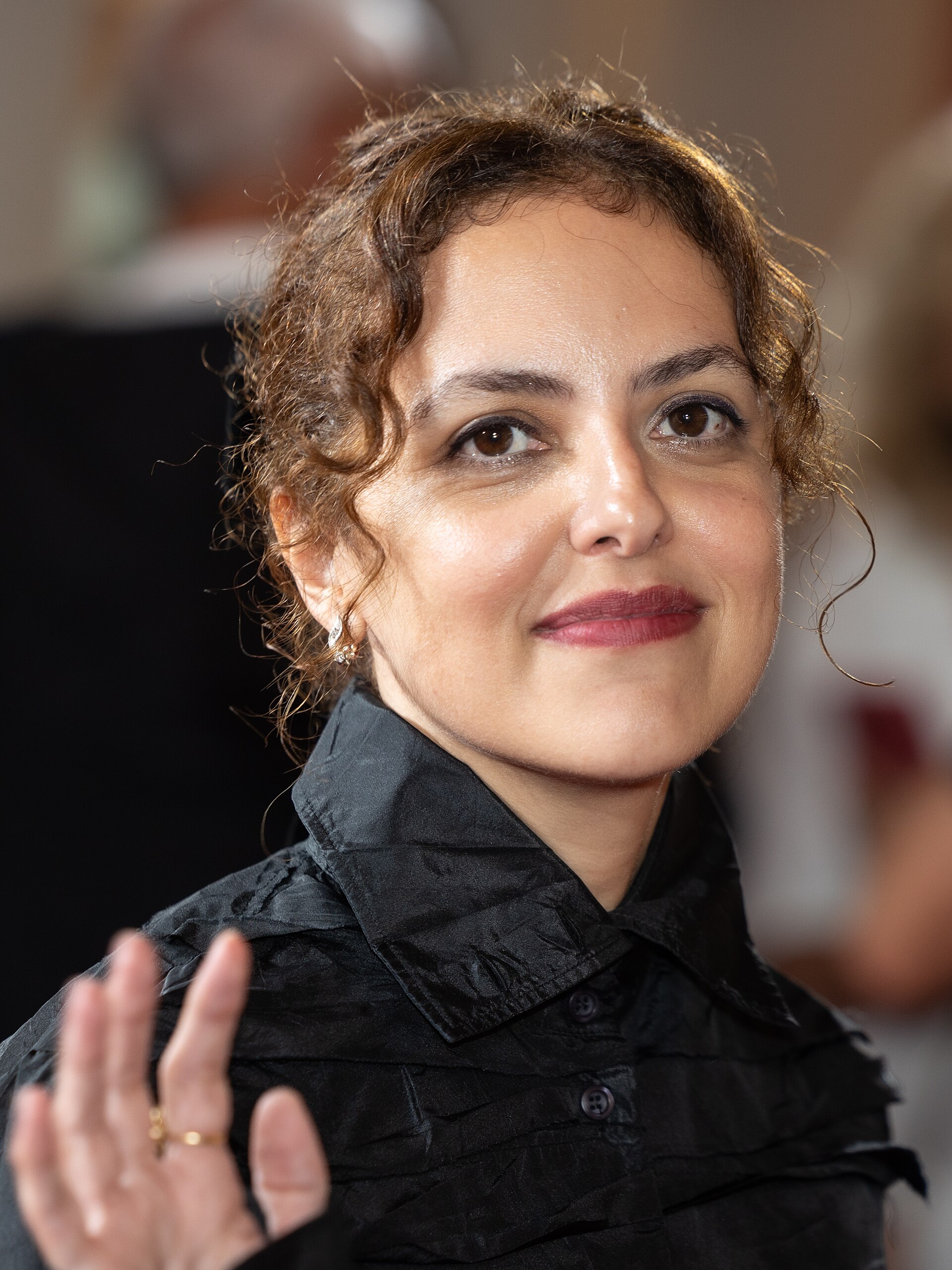 Film director Déa Kulumbegashvili at the 81st Venice International Film Festival