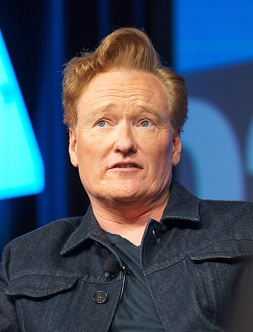 Conan O'Brien speaking at South by Southwest 2024