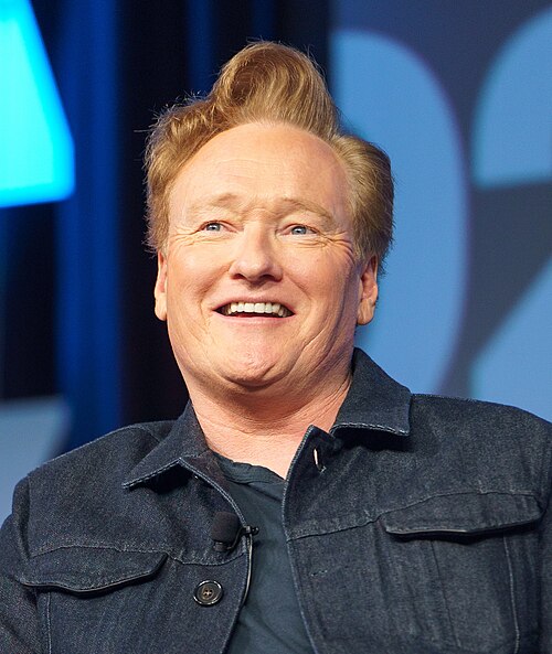 Conan O'Brien speaking at South by Southwest 2024