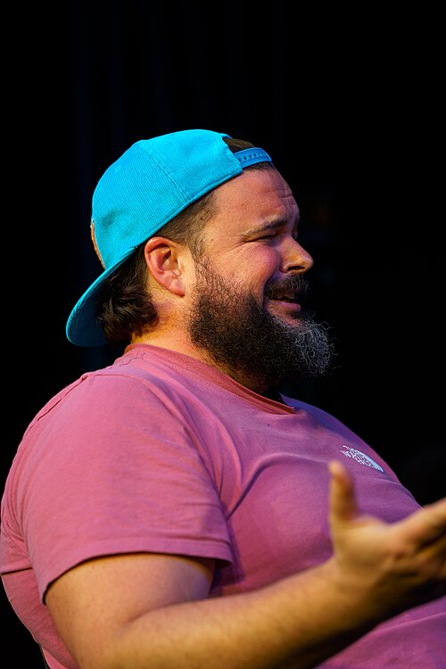 Jon Gabrus performs in Upright Citizens Brigade's ASSSSCAT at SXSW 2024