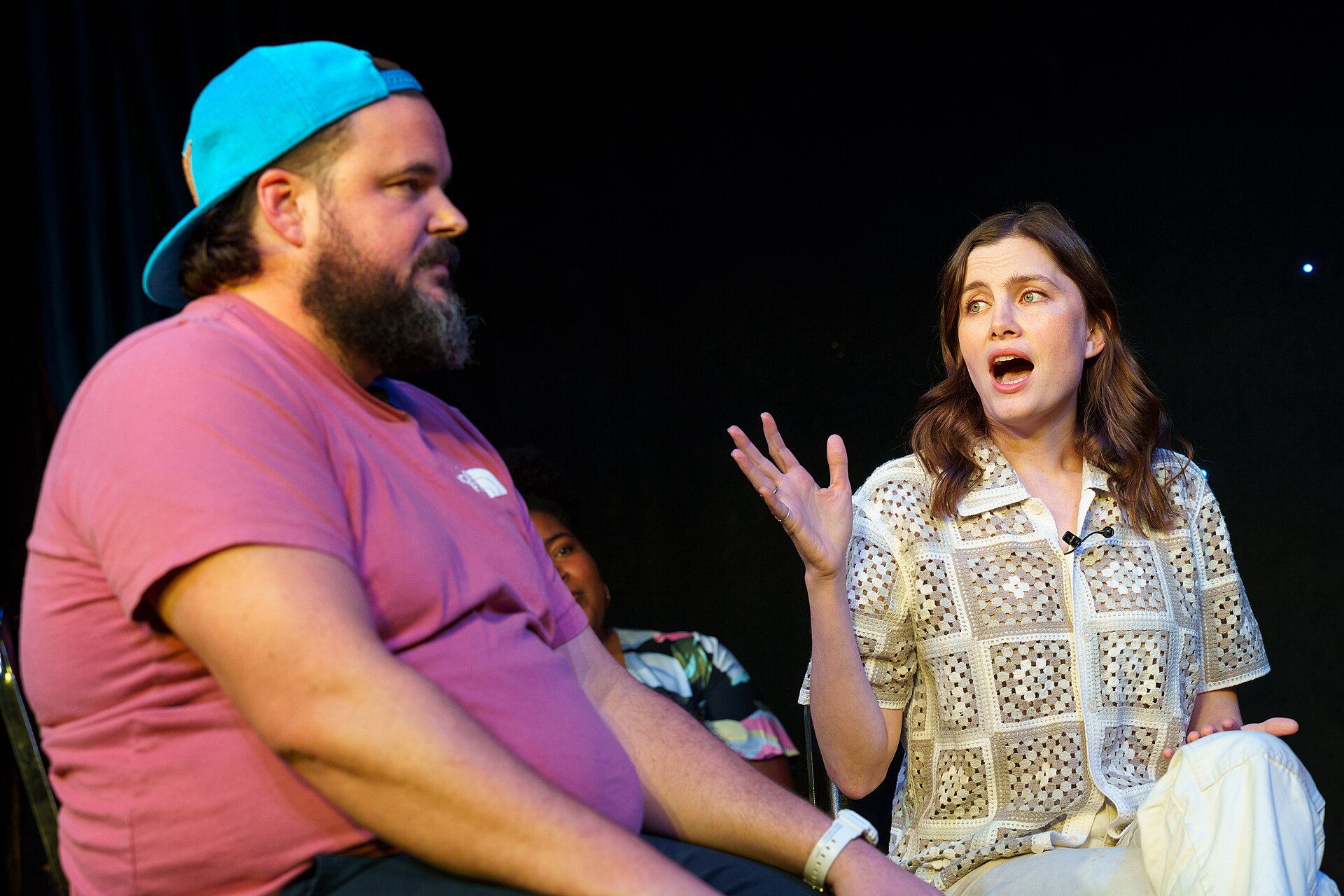 Vic Michaelis and Jon Gabrus perform in Upright Citizens Brigade's ASSSSCAT at SXSW 2024