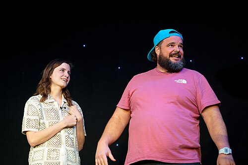 Vic Michaelis and Jon Gabrus perform in Upright Citizens Brigade's ASSSSCAT at SXSW 2024
