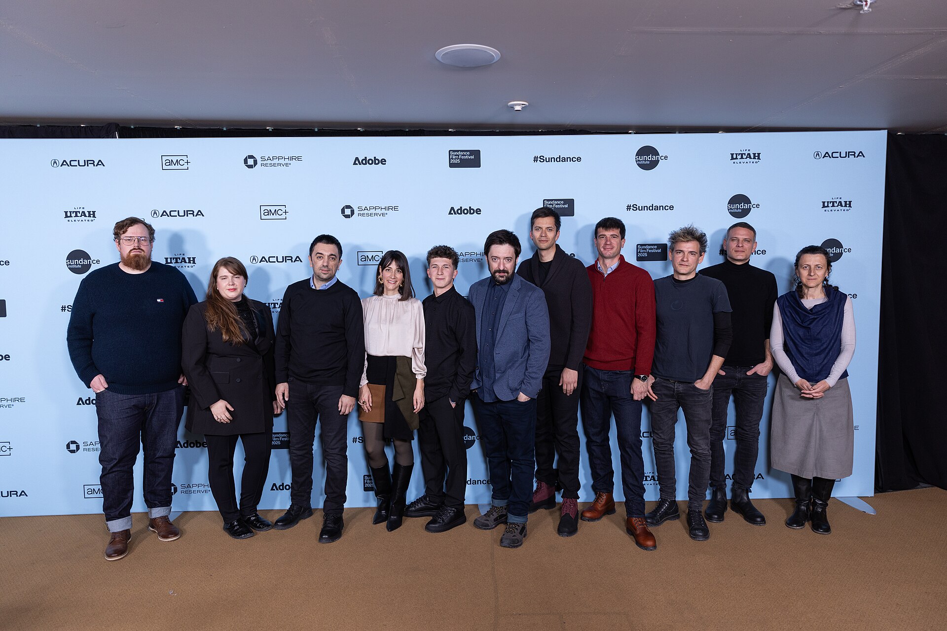 The cast and crew for “DJ Ahmet” at the 2025 Sundance Film Festival