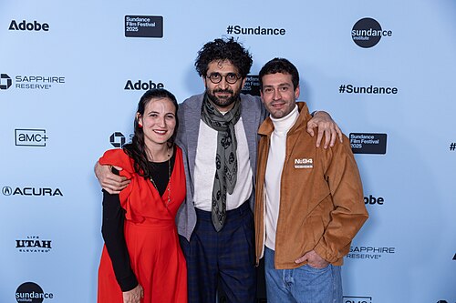 Elisa Sepulveda Ruddoff, Alireza Khatami, and Ekin Koç at the premiere of "The Things You Kill" at the 2025 Sundance Film Festival