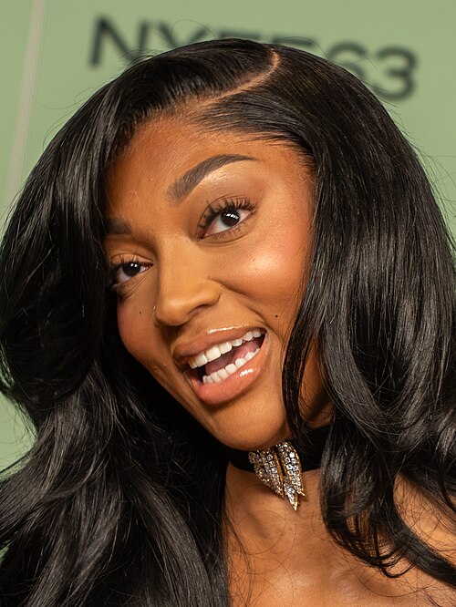 Angel Reese, basketball player, at the 63rd annual New York Film Festival at Lincoln Center in 2025 for the film A House of Dynamite