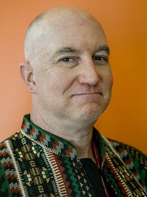 Writer Damiano Centola at the book fair Frankfurt 2025