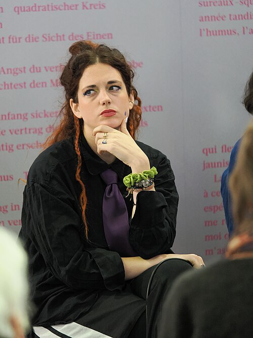Writer Katja Brunner at the book fair Frankfurt 2025