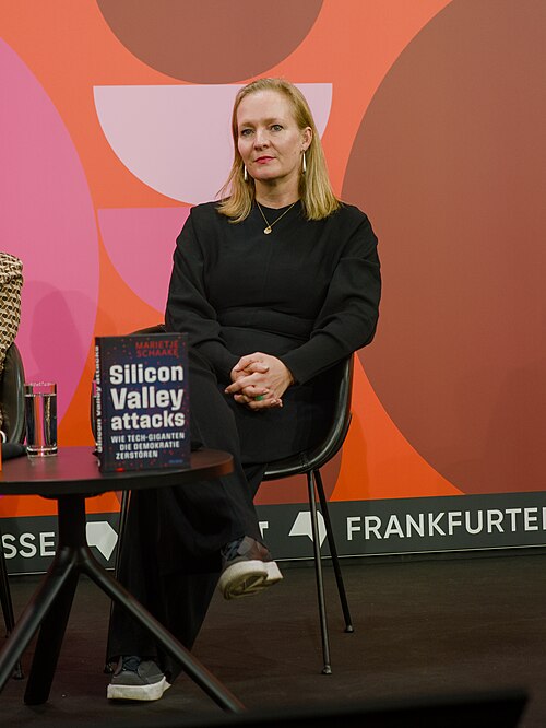 Politician and writer Marietje Schaake at the book fair Frankfurt 2025