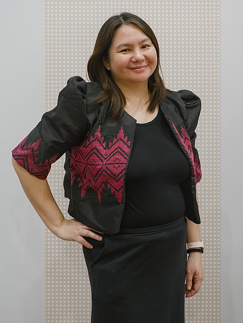 Writer Mina Esguerra at the book fair Frankfurt 2025
