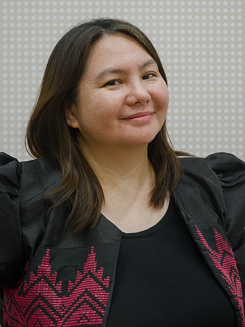 Writer Mina Esguerra at the book fair Frankfurt 2025