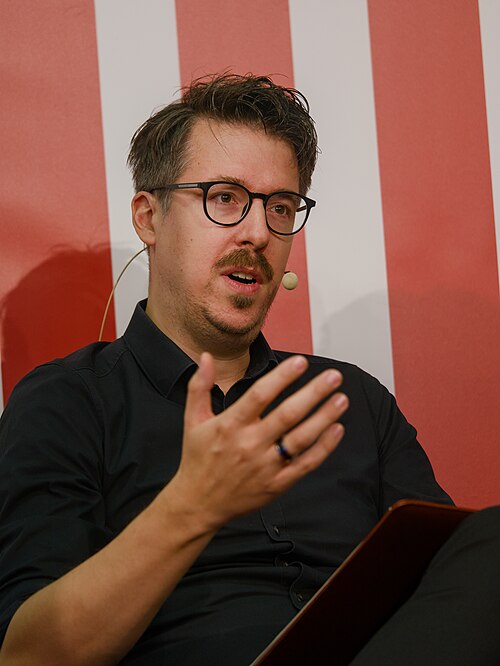 Writer Tim Nicolas Zwick at the book fair Frankfurt 2025