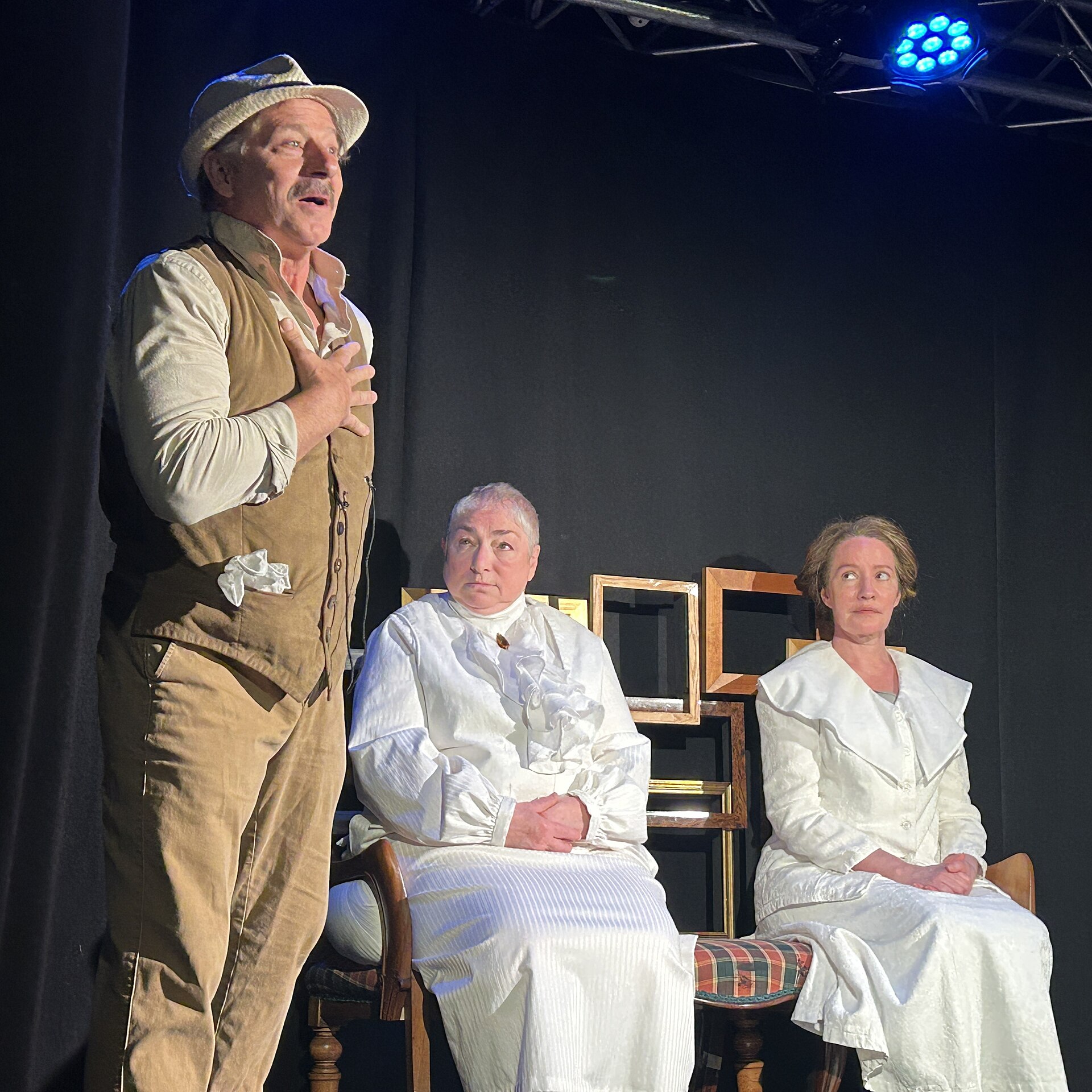 Barsha, Grant Neale and Jenny Lee Mitchell in "The Marriage of Alice B Toklas by Gertrude Stein"