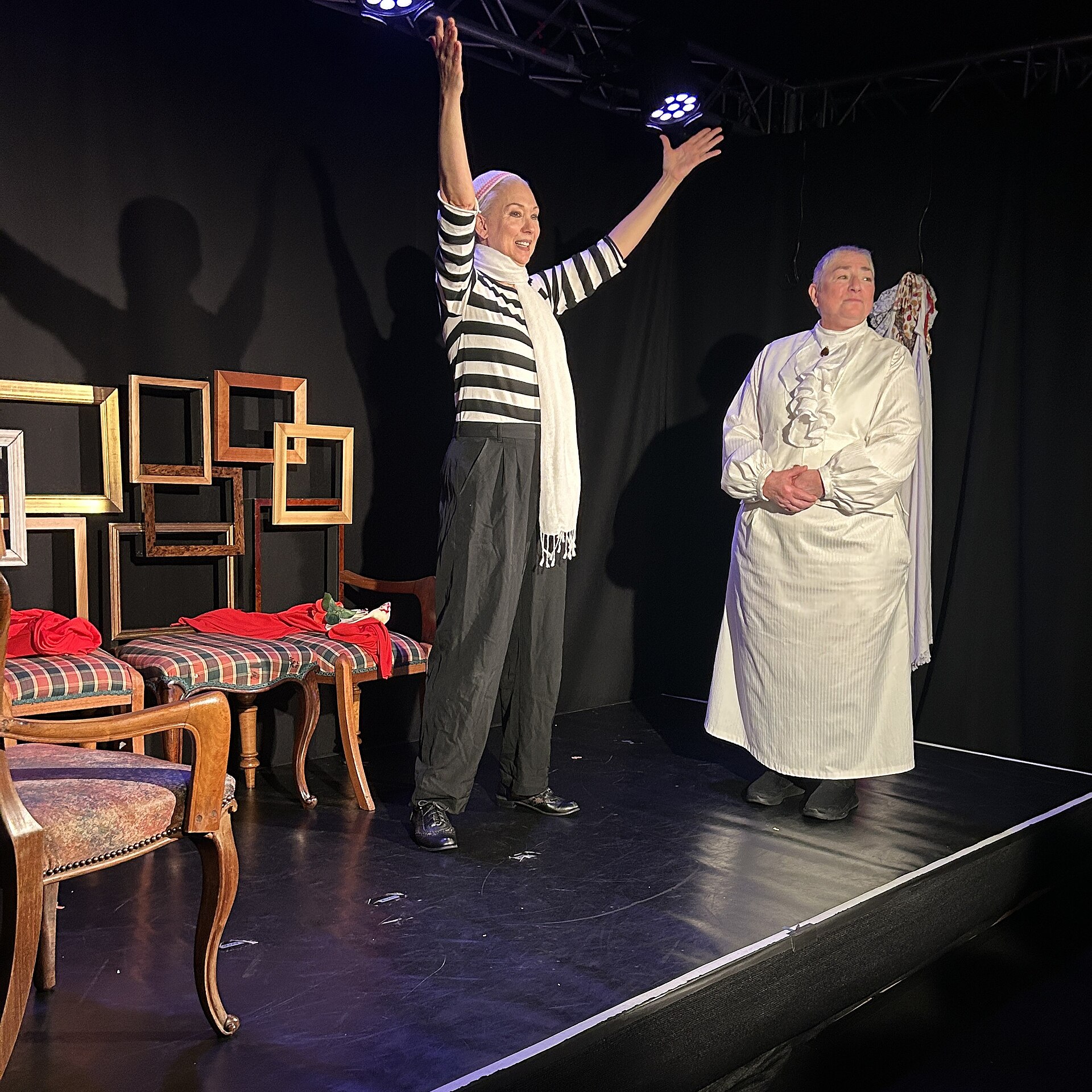 Barsha and Alyssa Simon in "The Marriage of Alice B Toklas by Gertrude Stein"