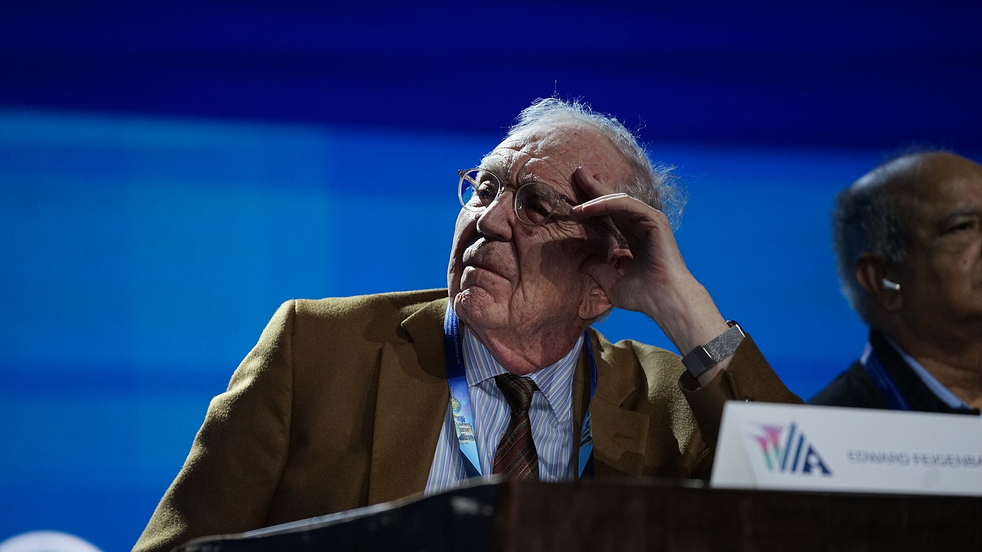 Edward Feigenbaum at AAAI 2026 in Singapore for "Professor Edward Feigenbaum: A Tribute to and Lecture by a Pioneer of AI on his 90th Birthday"