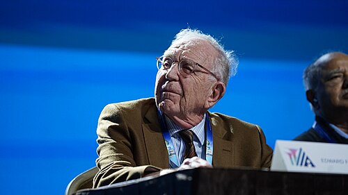 Edward Feigenbaum at AAAI 2026 in Singapore for "Professor Edward Feigenbaum: A Tribute to and Lecture by a Pioneer of AI on his 90th Birthday"