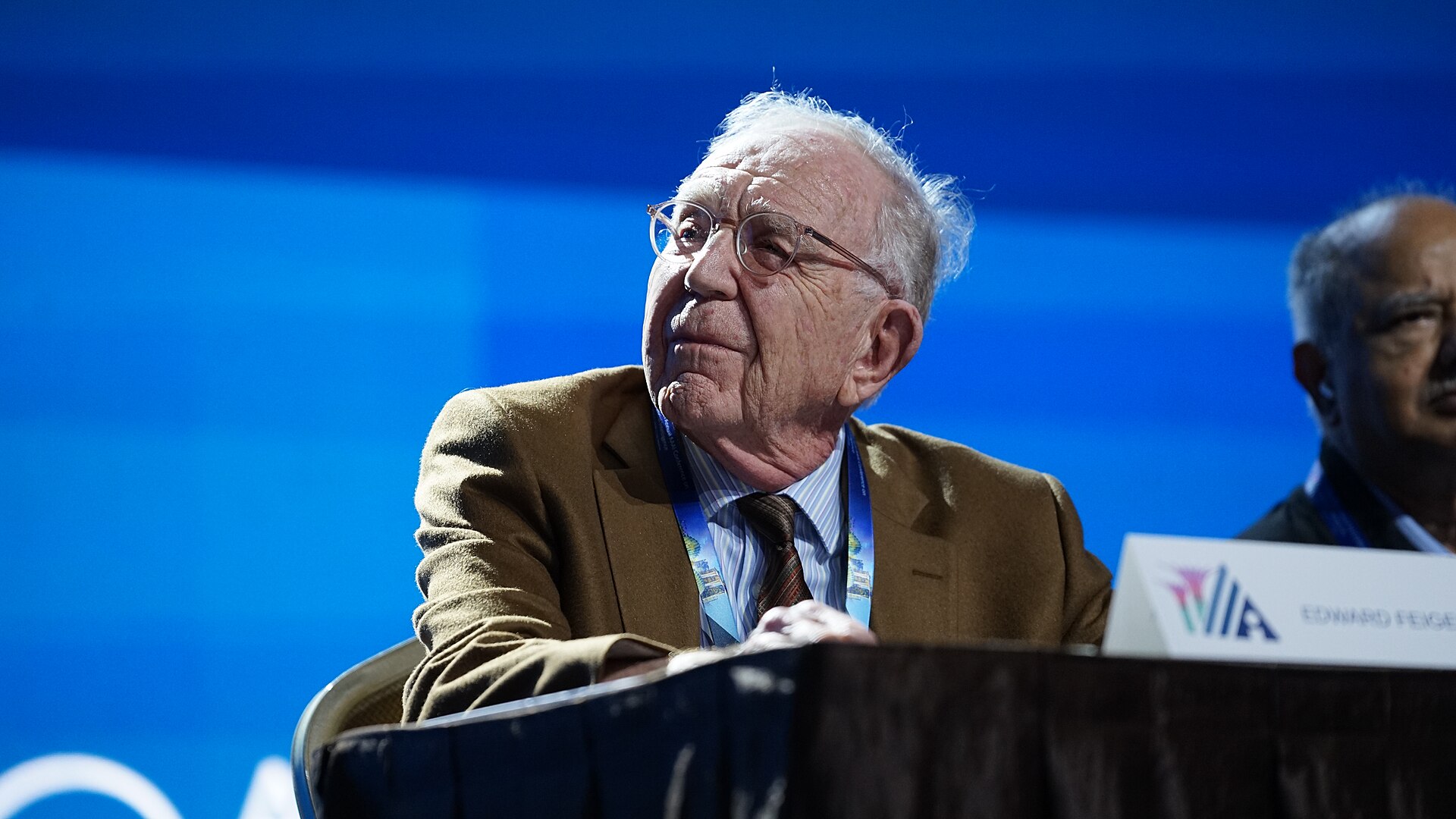 Edward Feigenbaum at AAAI 2026 in Singapore for "Professor Edward Feigenbaum: A Tribute to and Lecture by a Pioneer of AI on his 90th Birthday"