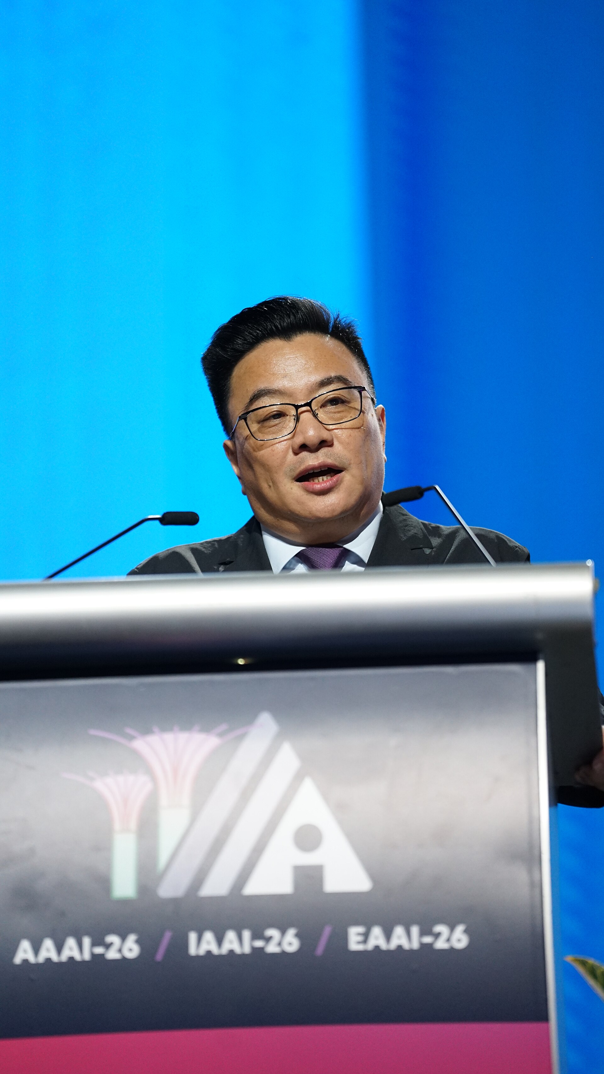 Bowen Zhou at AAAI 2026 in Singapore
