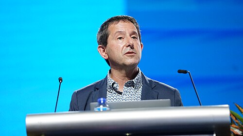 Peter Stone speaking at AAAI 2026 (AAAI-40) in Singapore