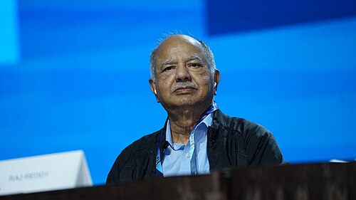 Raj Reddy at AAAI 2026 in Singapore for "Professor Edward Feigenbaum: A Tribute to and Lecture by a Pioneer of AI on his 90th Birthday"