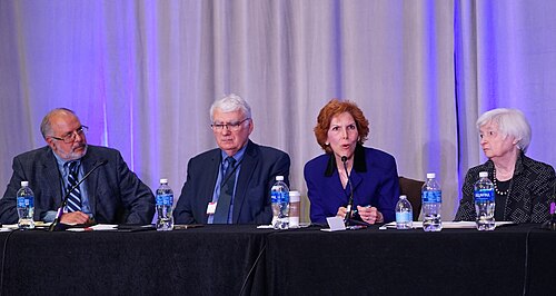 Anil Kashyap, Athanasios Orphanides, Loretta Mester, Janet Yellen at the ASSA (AEA) Annual Meeting 2026 in Philadelphia, PA for "Future of the Fed"