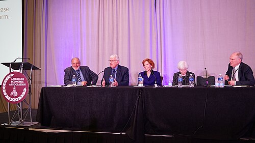 Anil Kashyap, Athanasios Orphanides, Loretta Mester, Janet Yellen, David Romer at the ASSA (AEA) Annual Meeting 2026 in Philadelphia, PA for "Future of the Fed"