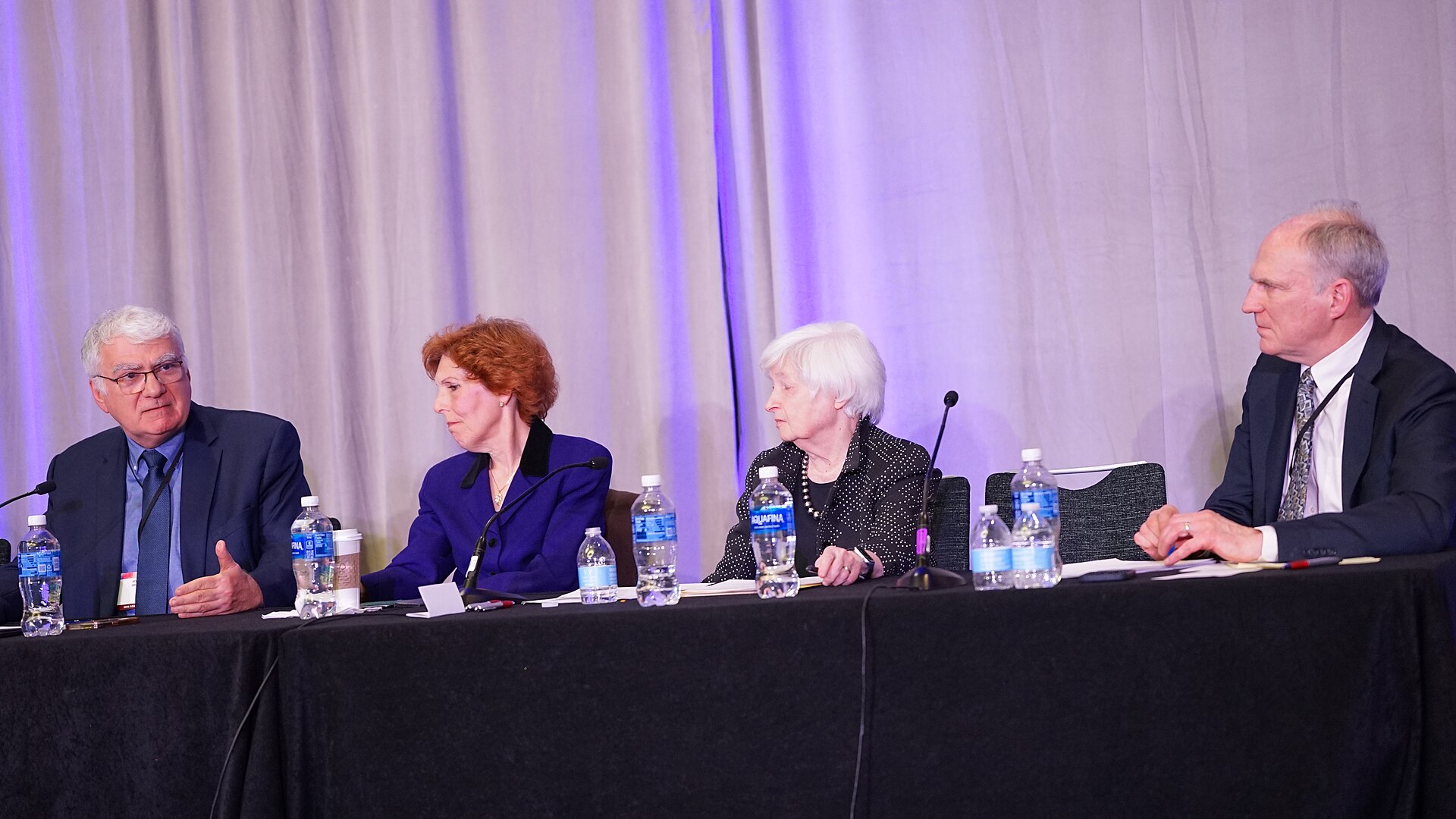 Athanasios Orphanides, Loretta Mester, Janet Yellen, David Romer at the ASSA Annual Meeting (AEA) 2026 in Philadelphia, PA