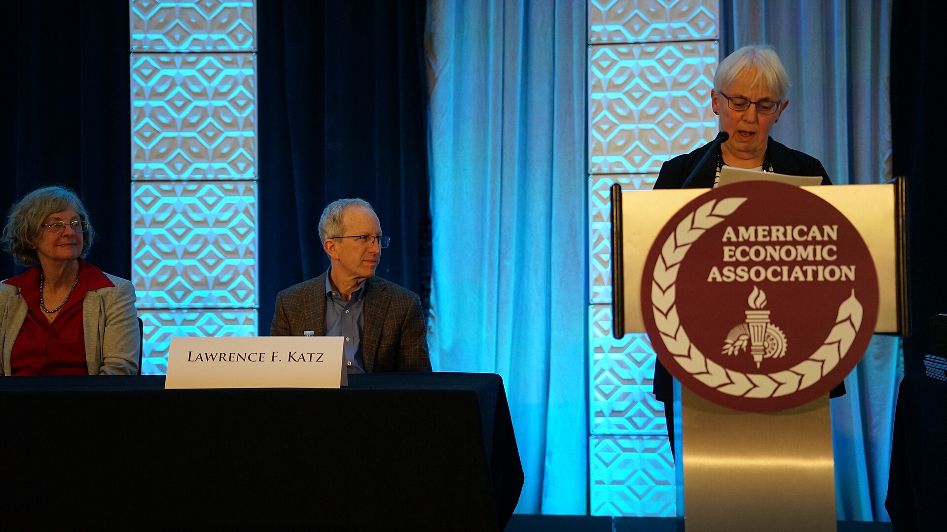 Barbara Fraumeni, Lawrence Katz, Katharine Abraham at the ASSA (AEA) Annual Meeting 2026 in Philadelphia, PA