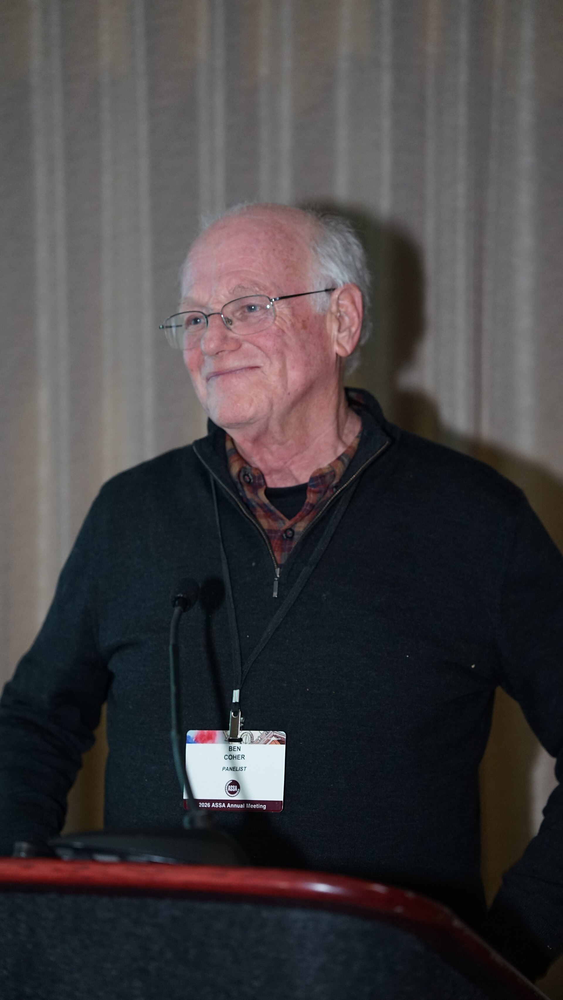 Ben Cohen at the ASSA (AEA) Annual Meeting 2026 in Philadelphia, PA in "Economics of War vs Economics of Cooperation"