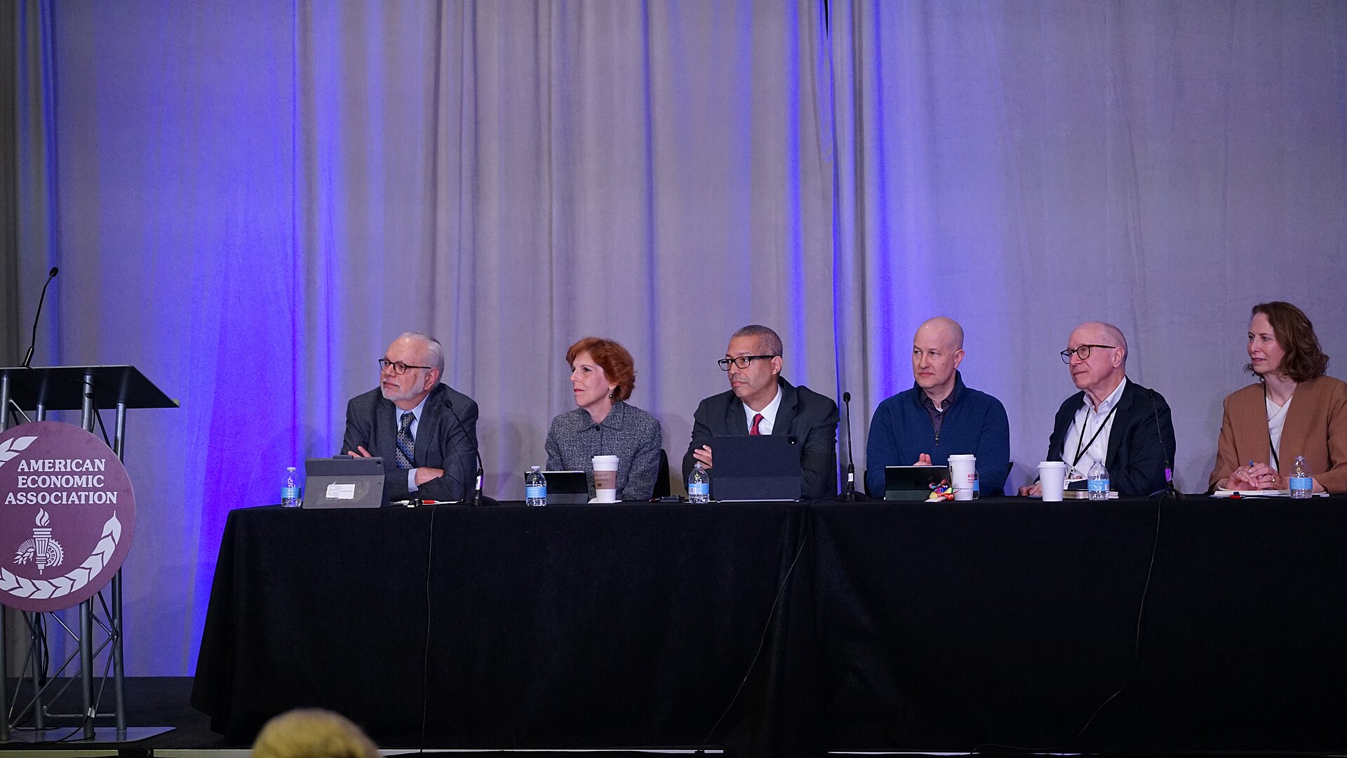 David Wessel, Loretta Mester, Seth Carpenter, Jed Kolko, William Beach, Karen Dynan at the ASSA (AEA) Annual Meeting 2026 in Philadelphia for "The State of Government Economic Statistics"
