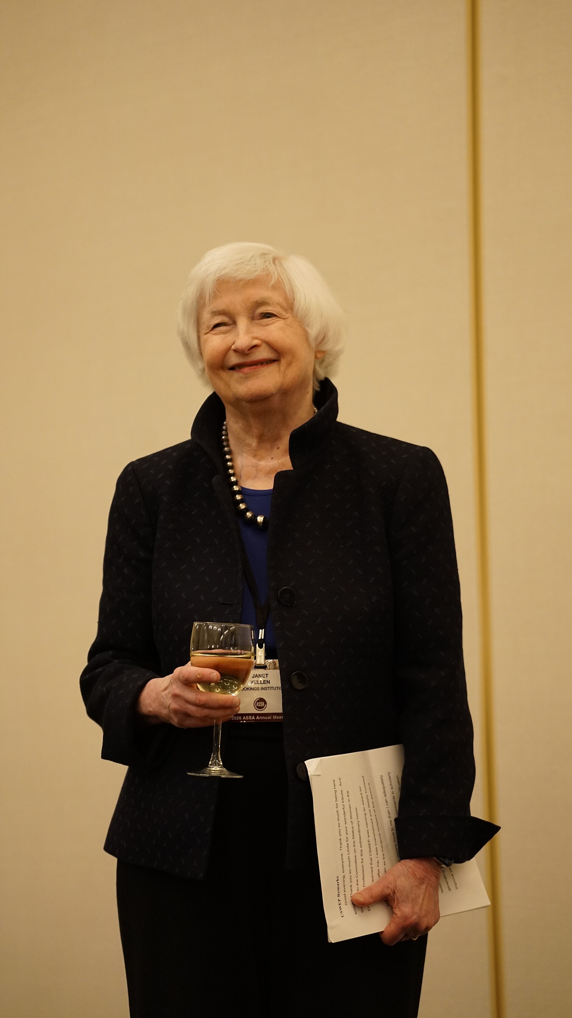Janet Yellen at the ASSA Annual Meeting (AEA) 2026 in Philadelphia, PA