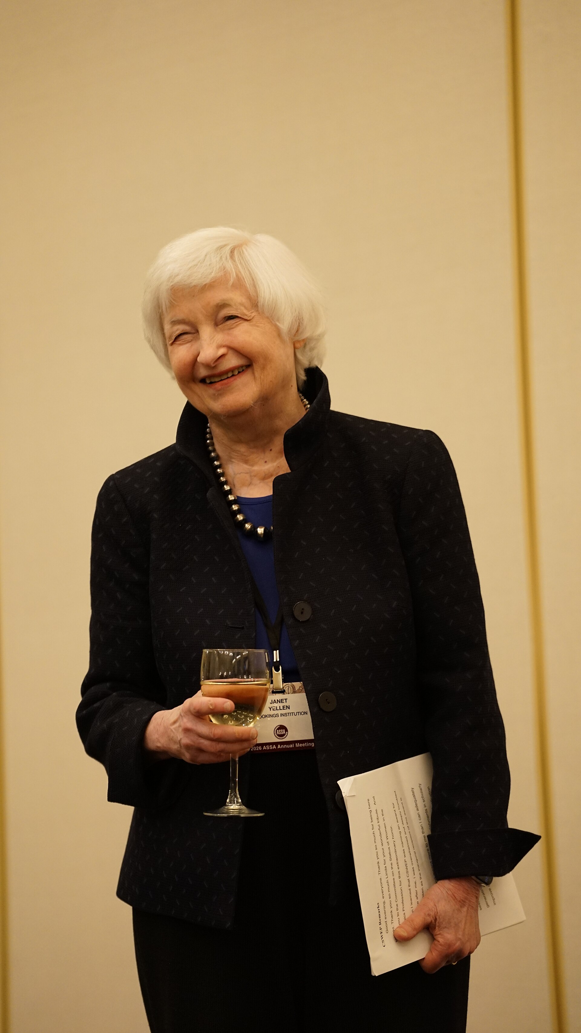 Janet Yellen at the ASSA Annual Meeting (AEA) 2026 in Philadelphia, PA