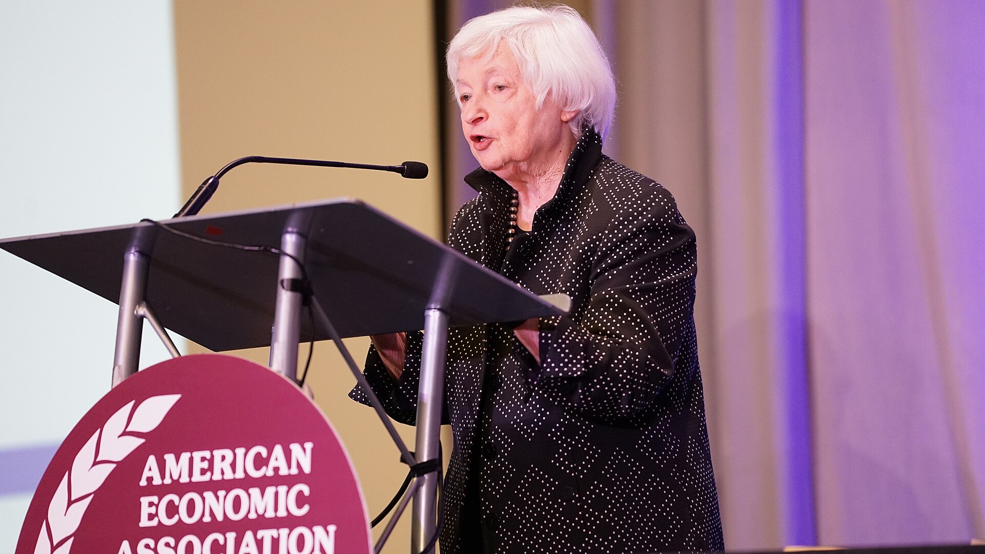 Janet Yellen speaking at Future of the Fed event at the ASSA Annual Meeting (AEA) 2026 in Philadelphia, PA