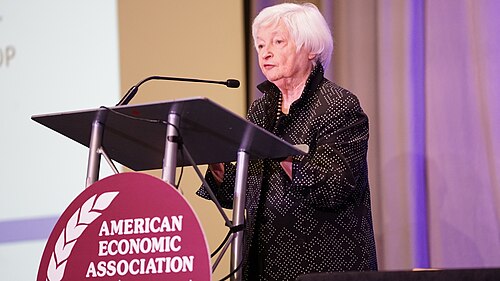 Janet Yellen speaking at Future of the Fed event at the ASSA Annual Meeting (AEA) 2026 in Philadelphia, PA