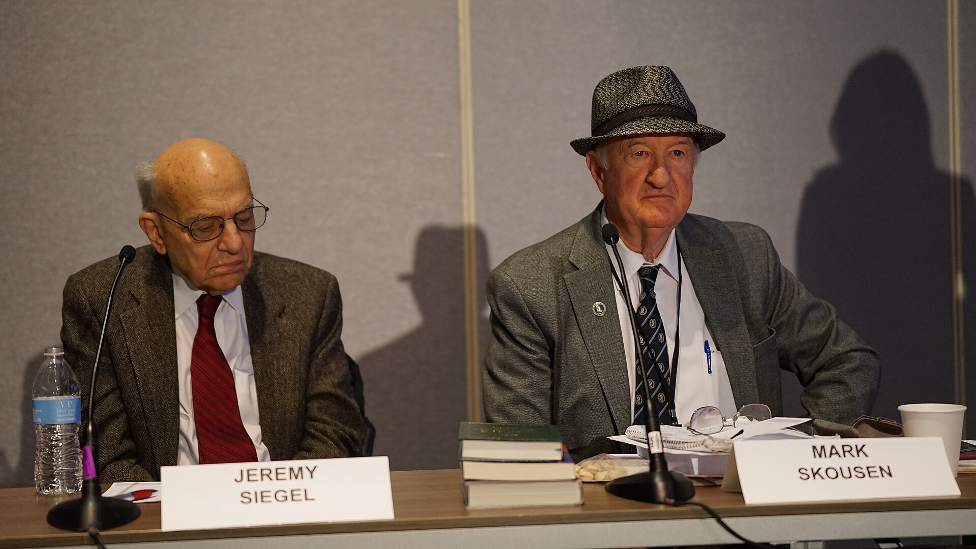 Jeremy Siegel, Mark Skousen at the ASSA Annual Meeting (AEA) 2026 in Philadelphia, PA in session on [Honoring Milton Friedman on his 50th Anniversary of Winning the Nobel Prize]
