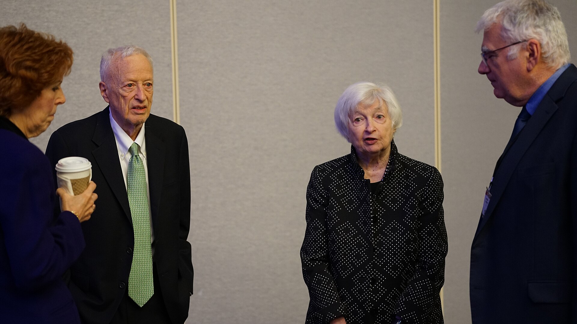 Janet Yellen with George Akerlof, Loretta Mester at the ASSA Annual Meeting (AEA) 2026 in Philadelphia, PA