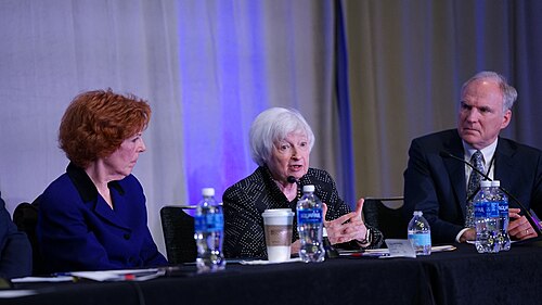 Loretta Mester, Janet Yellen, David Romer at the ASSA Annual Meeting (AEA) 2026 in Philadelphia, PA