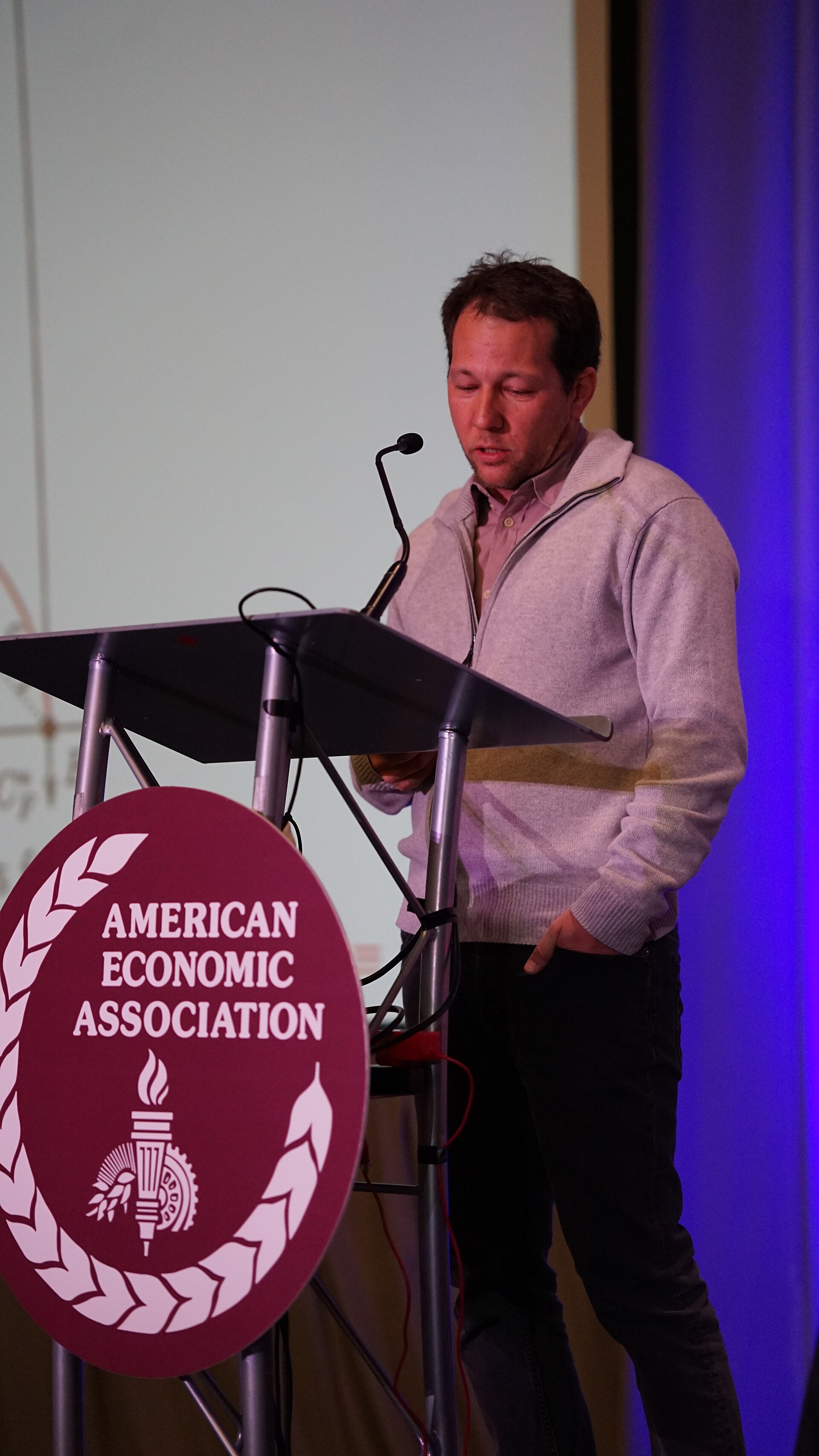 Oleg Itskhoki at the ASSA (AEA) Annual Meeting 2026 in Philadelphia, PA for "The Dollar After the Tariff War"