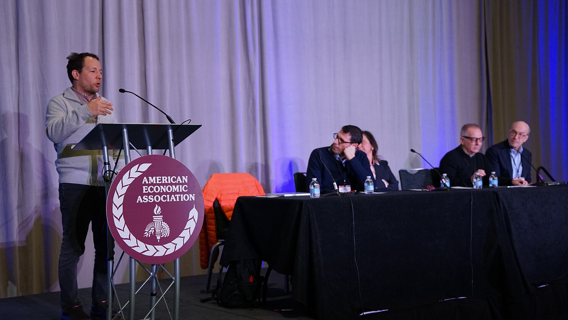 Oleg Itskhoki at the ASSA (AEA) Annual Meeting 2026 in Philadelphia, PA for "The Dollar After the Tariff War"