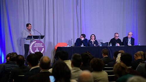 Oleg Itskhoki, Jesse Schreger, Sebnem Kalemli-Ozcan, Martin Uribe, Kenneth Rogoff at the ASSA (AEA) Annual Meeting 2026 in Philadelphia, PA for "The Dollar After the Tariff War"