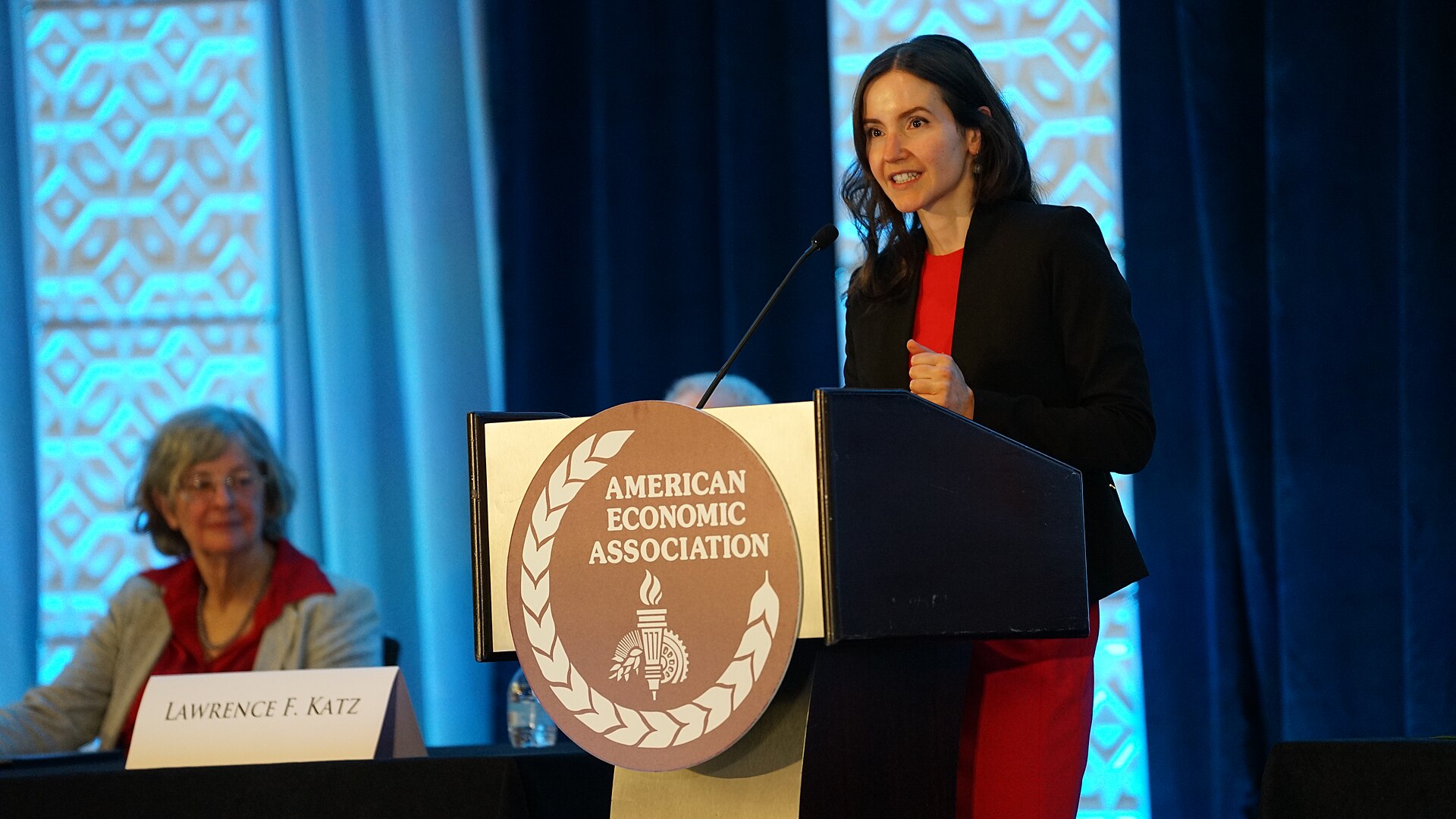 Stefanie Stantcheva being awarded the John Bates Clark Medal at the ASSA (AEA) Annual Meeting 2026 in Philadelphia, PA