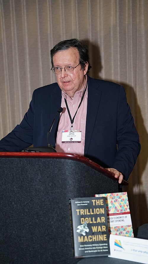William D. Hartung at the ASSA (AEA) Annual Meeting 2026 in Philadelphia, PA in "Economics of War vs Economics of Cooperation"