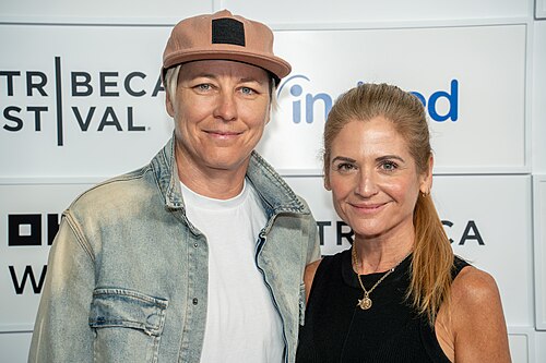Abby Wambach and Glennon Doyle at Come See Me In The Good Light at the 2025 Tribeca Festival
