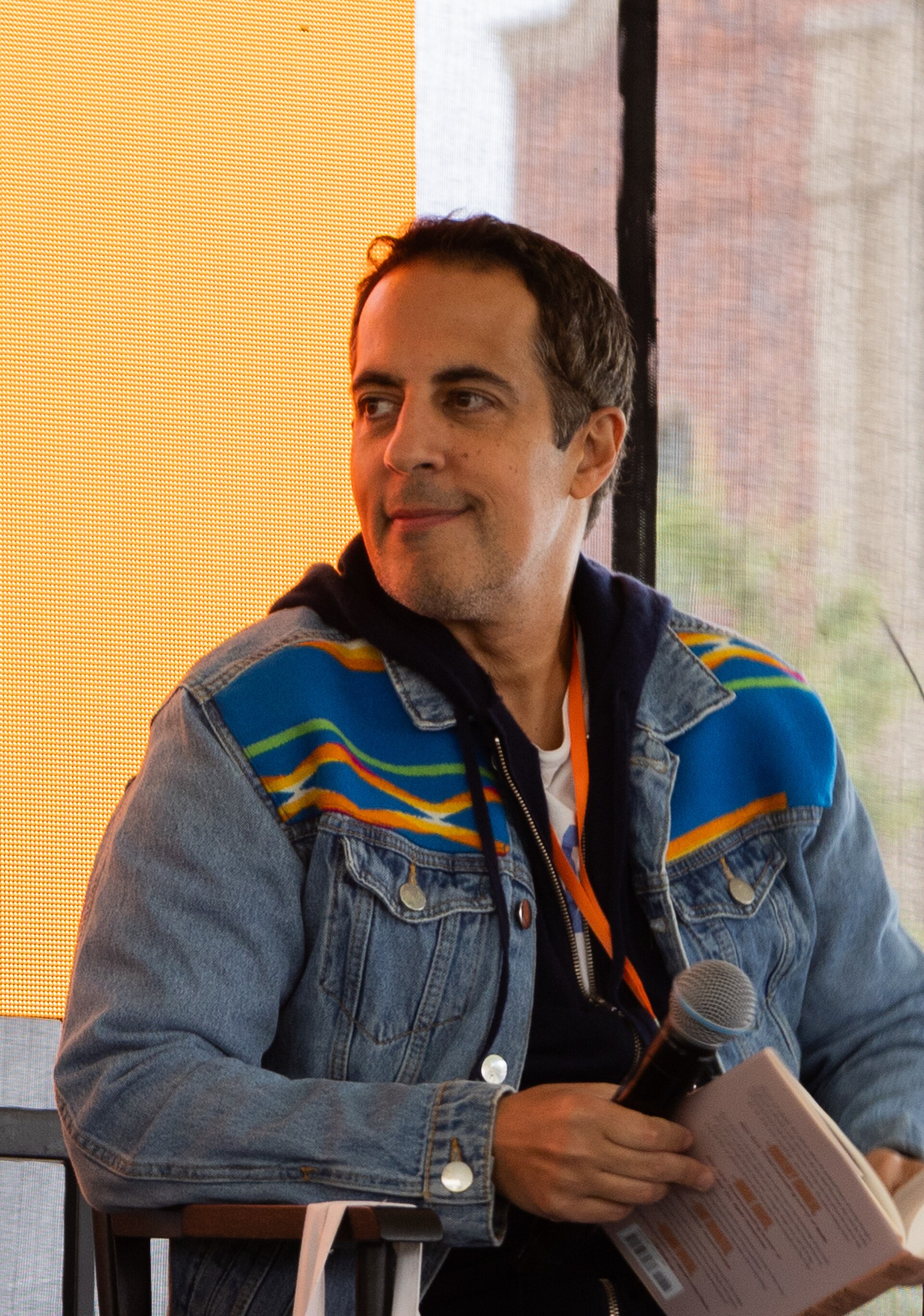 Abdi Nazemian, writer, at the Los Angeles Festival of Books in Los Angeles, California in April 2025.