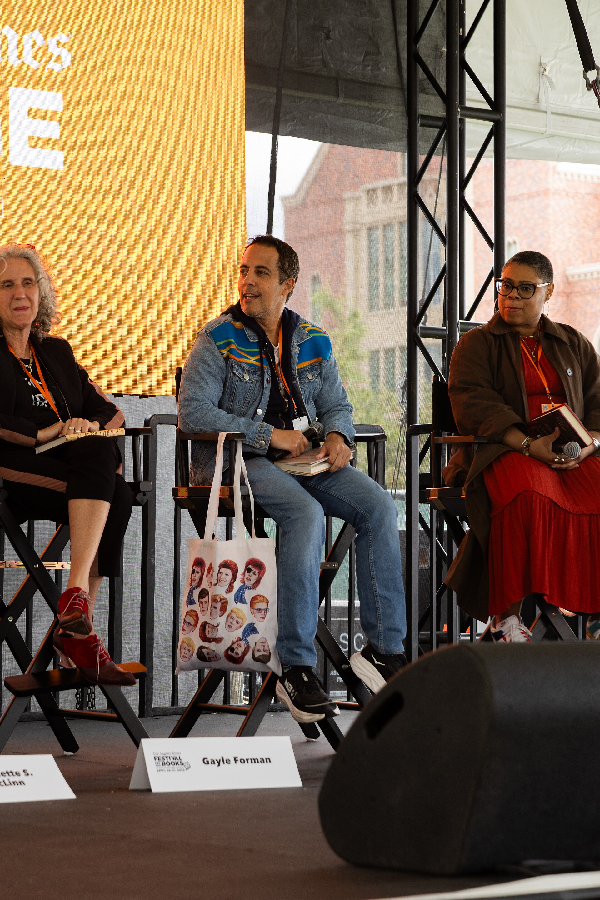 Abdi Nazemian, writer, at the Los Angeles Festival of Books in Los Angeles, California in April 2025.