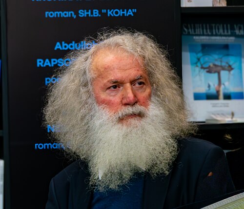 Poet and publisher Abdullah Zeneli at the Book Fair Frankfurt 2025