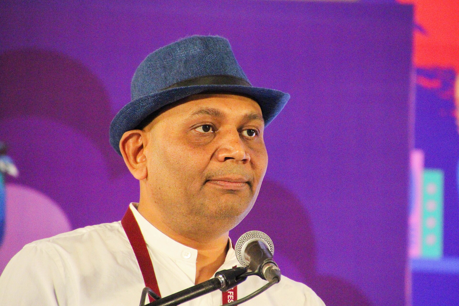 Abhay Kumar, diplomat and author, at the 2025 Jaipur Literature Festival in Jaipur, India.