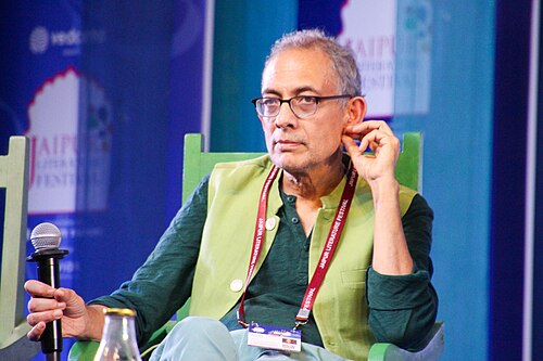 Abhijit Banerjee, economist, at the 2025 Jaipur Literature Festival in Jaipur, India.