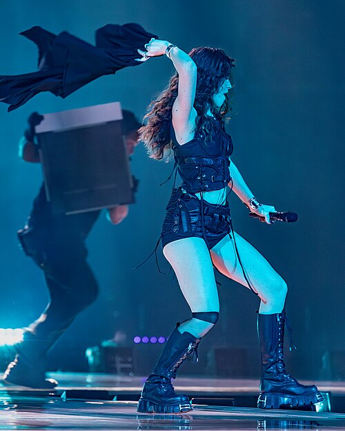 Abor & Tynna, representing Germany, performing at Eurovision 2025 in Basel, Switzerland.