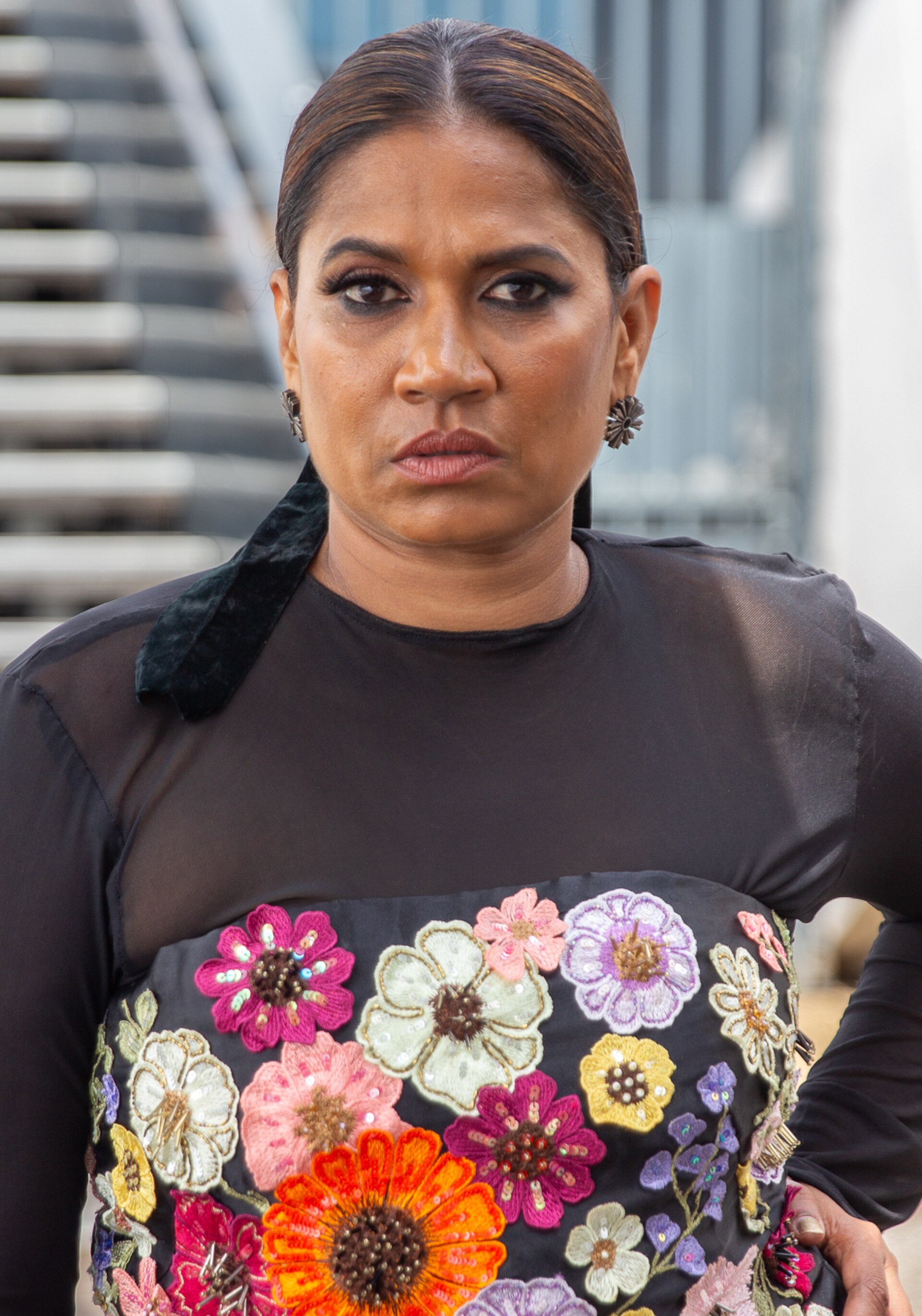 Actress Chhaya Kadam at 2024 Cannes Film Festival for the film All We Imagine As Light